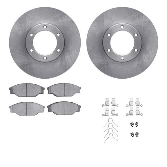 Dynamic Friction Company Front Brake Rotors with 5000 Advanced Brake Pads includes Hardware 6512-76572