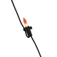 thumbnail image 4 of 5' Lighted Orange and Black Spider in Web Halloween Decoration Black Wire, 4 of 5