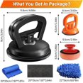 thumbnail image 5 of Dent Puller, 3 Pack Car Dent Puller Kit Handle Lifter, Powerful Car Dent Remover, Suction Cup Dent Puller and Paintless Dent Repair Kit for Cars Body, Glass, Screen, Tiles Lifting, Objects Moving, 5 of 6