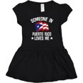 thumbnail image 3 of Inktastic Someone in Puerto Rico Loves Me Girls Baby Dress, 3 of 5