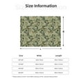 thumbnail image 5 of Zufioo Tropical Plants Green Print Horizontal Flannel Blanket, Anti-wrinkle, Anti-shrinkage, Anti-allergic Plush Blanket, Household Items Suitable for Bedroom-60"x50", 5 of 6