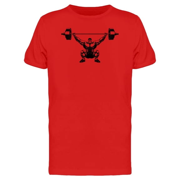 Bodybuilder Lifted Barbell Tee Men's -Image by Shutterstock