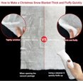 thumbnail image 2 of Fake Snow Blanket for Christmas Village, Artificial Roll (15.7In x 4.9Ft), 2 of 7