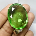 thumbnail image 4 of Peridot CERTIFIED 92.05 Ct NATURAL Oval 925 Sterling Silver Pendant Gemstone, 4 of 5