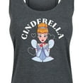 thumbnail image 3 of Disney Princess - Cinderella Kiss - Women's Racerback Tank Top, 3 of 5