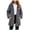 Grey, variant on COMVALUE Womens Oversized Jacket Fuzzy Fleece Zip Up Jacket Warm Winter Coats Faux Fur Coat with Pockets (Navy, S)