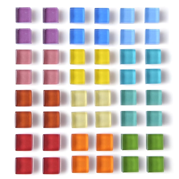 Imanes de nevera Mymazn Glass, paquete de 48 colores, para nevera