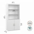 thumbnail image 2 of BBF Studio C Tall 5 Shelf Bookcase with Doors, 2 of 8