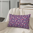 thumbnail image 5 of Pofeuu Skull colorful flower daisy Print Polyester Microfiber Plush Pillowcases, Super Soft and Cozy Pillow Case Covers with Envelop Closure（Pillow core not included）-14"x20", 5 of 6