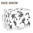 thumbnail image 5 of Yayeee Collapsible Cube Storage Bin with Lid Fabric Closet Decorative Basket with Handles, Football Player Pattern, 5 of 7