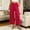 Wine, variant on Women's Modal Wide Leg Cropped Pants, Spring Summer Loose Flowy Loungewear Trousers for Home & Outdoor Wear Pink XL(XL)