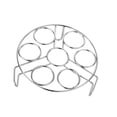thumbnail image 4 of Bandeja para cocinar huevos al vapor con 7 orificios para cocinar huevos en casa Plata, 4 of 9
