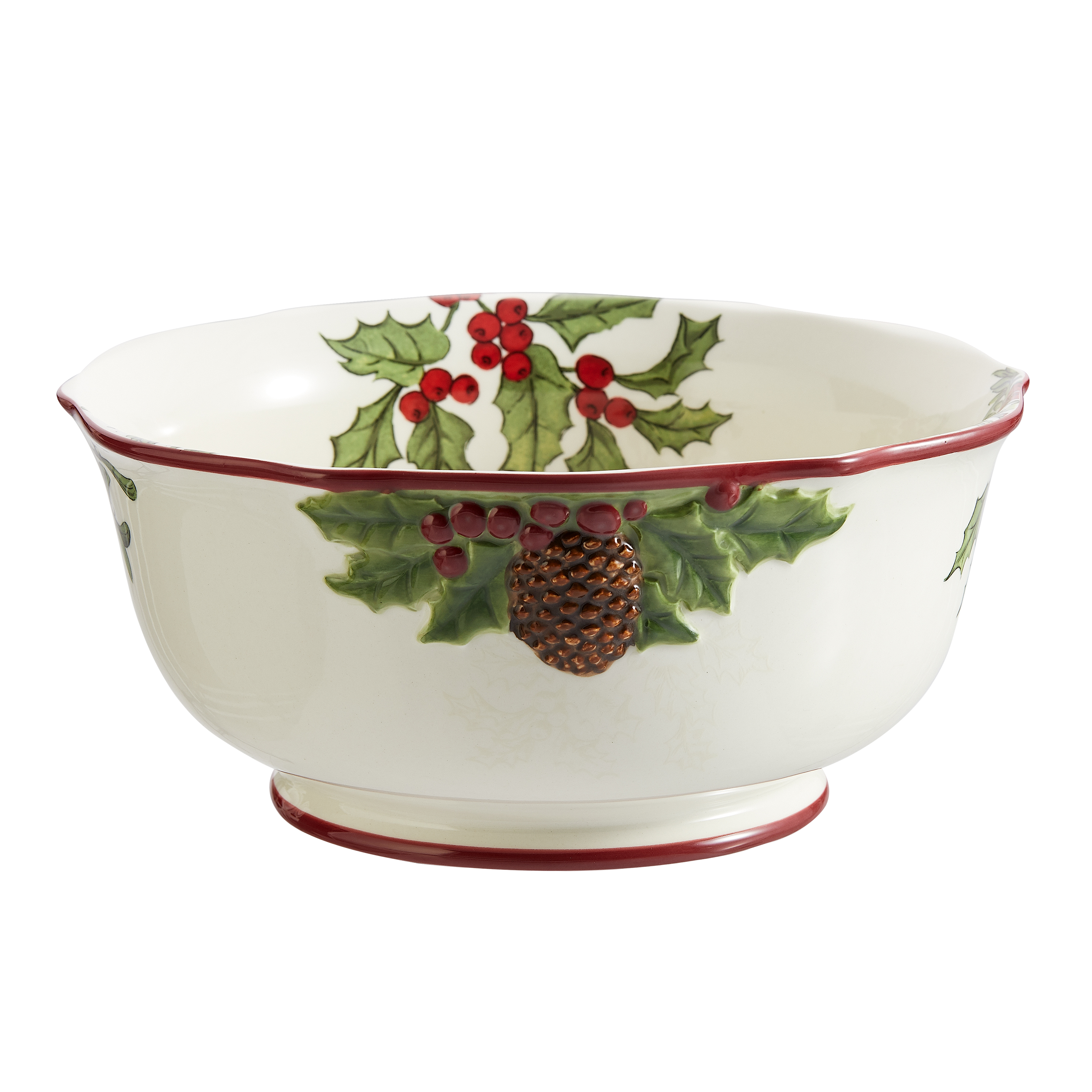 Better Homes & Gardens Heritage Christmas Serving Bowl - Walmart.com - Walmart.com