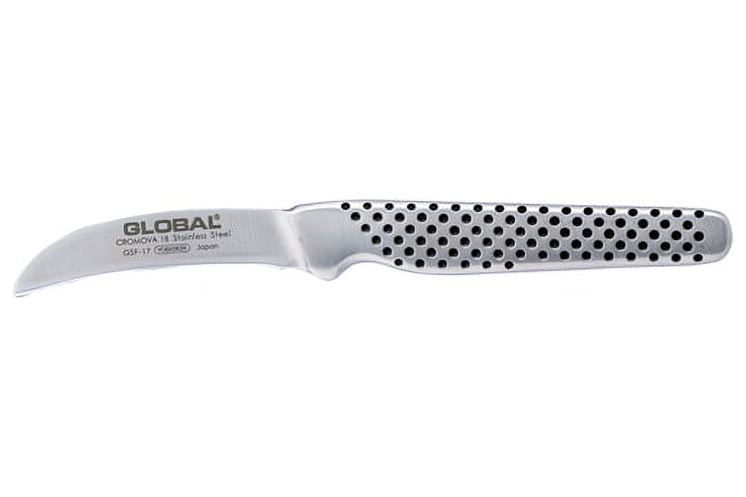 Global GSF-17-2 1/2 inch, 6cm Bird's Beak Curved Peeling Knife