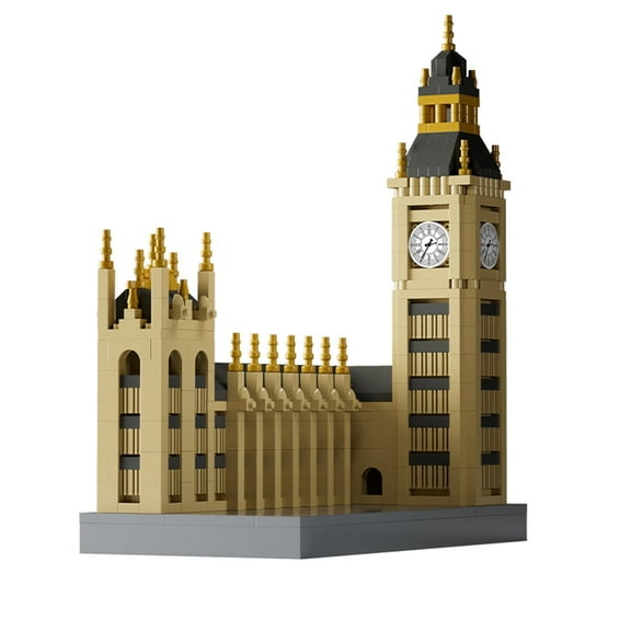 SALYWEE Architecture Big Ben Tower Simulate Toy Micro Building Block Set Gift for Home Decoration(1017pcs)