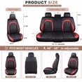 thumbnail image 3 of Car Seat Cover Full Set for Toyota Corolla 1994-2019,Seat Covers for Cars,Automotive Seat Covers for SUV(Black&Red), 3 of 7