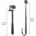 thumbnail image 3 of 36" Selfie Stick Hand Grip Extension Pole For Gopro Hero/session 9 8 7 6 5 4 3+, 3 of 5