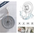 thumbnail image 3 of Guirnalda colgante, gancho para guirnalda con ventosa transparente extraíble grande, soporte para guirnalda con ventosa para puerta de vidrio resistente de 22 lb para decoraciones de coronas navideñas, 3 of 4