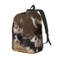 thumbnail image 2 of Balery Cat Family Vintage Canvas Backpack for Men and Women - Large Capacity, Durable Travel Laptop Bag for School, Work, Hiking, and Outdoor Activities, 2 of 7