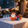 thumbnail image 4 of Juego de 6 adornos navideños con muñeco de nieve, Papá Noel, calcetín de cedro para casa del árbol | Decoración colgante de tela suave para el árbol de Navidad, la repisa de la casa, la ventana, 4 of 5