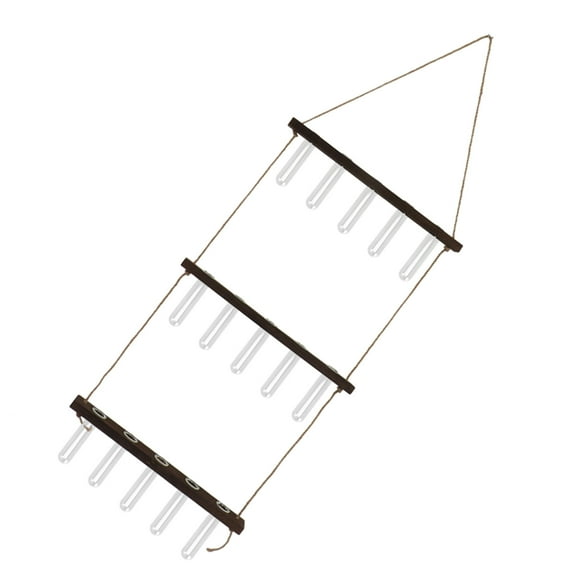 3 Tiered Wall Hanging Plant Terrarium with 15 Tubes Hanging Stand Observe Growth Status Plant Propagation Station 3 Tier Plant Propagation Station Plant Propagation Tubes