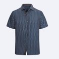 thumbnail image 4 of Wxolcjlv Neon Mushroom Allover Print Button Down Shirt for Men Turn Down Collar Short Sleeve Psychedelic Beach Blouse, 4 of 5
