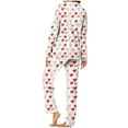 thumbnail image 4 of Ruimatai Women's Valentine's Day Printed Pajama Sets Long Sleeve Button Down Shirt Pjs Sets Nightwear Sleepwear Suits, 4 of 7