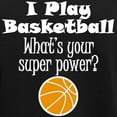 thumbnail image 3 of CafePress - I Play Basketball What’S Your Super Power? Pajamas - Women's Short Sleeve Print T-Shirt and Pants Dark Cotton Pajama Set, 3 of 7