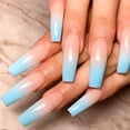 thumbnail image 1 of Apuakthei 24 piezas de uñas postizas a presión para mujer, uñas postizas extra largas, uñas postizas adhesivas, 1 of 4