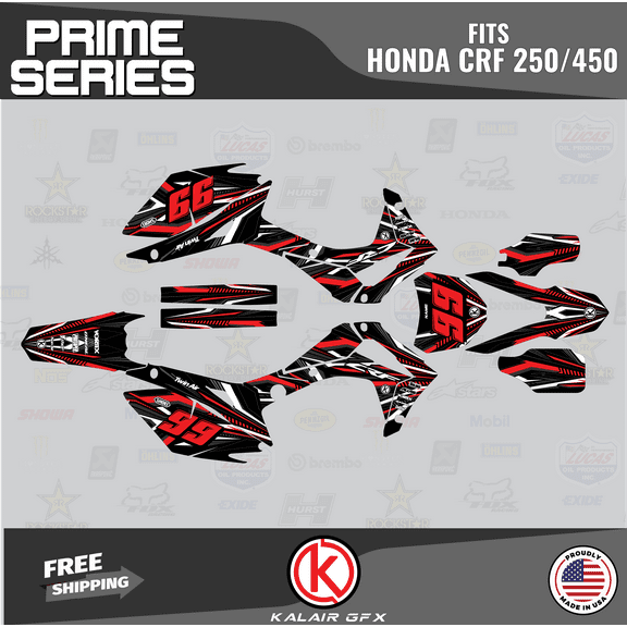 Kalair GFX Graphics Kit for Honda CRF450R (2013-2016) Prime Series