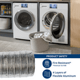 thumbnail image 7 of GE Appliances 4" x 8' Flexible Metal Dryer Duct, WX08X10086, UL Listed, 7 of 7