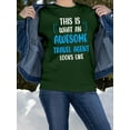 thumbnail image 2 of Awesome Travel Agent Looks Like Sweatshirt Women -Smartprints Designs, Female Medium, 2 of 4