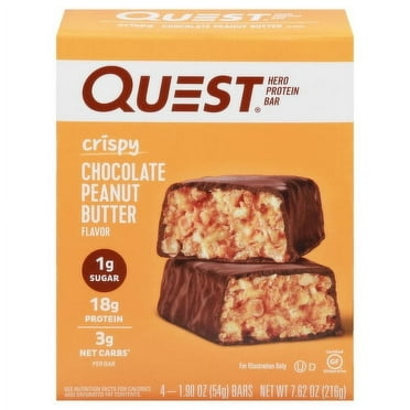 QUEST PROTEIN BAR HERO CHOCOLATE PEANUT BUTTER 4PK/7.6OZ-