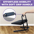 thumbnail image 6 of Liquid Stands Ergonomic Piano Foot Rest Under Desk - Height Adjustable Elevated Metal Foot Stool with Handle, 6 of 8