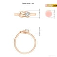 thumbnail image 5 of ANGARA Natural Solitaire Diamond Infinity Knot Ring in 14K Rose Gold for Women (Size-4mm| Color-H| Clarity-SI2) | April Birthstone, Anniversary, Jewelry Gift for Women | Natural Diamond Ring, 5 of 10