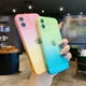thumbnail image 2 of Funda de teléfono de silicona con degradado cuadrado de lujo para iPhone 13 12 11 Pro XS Max X XR SE 2020 7 8 Plus, funda trasera suave transparente, carcasa fina Tan Jianjun unisex, 2 of 2
