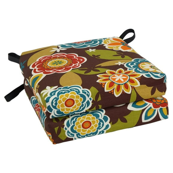 Blazing Needles 16-inch Outdoor Cushion, Annie Chocolate