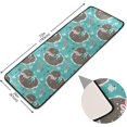 thumbnail image 2 of Dreamtimes Cute Kawaii Axolotl Hallway Runner Rug 2'x6' Kitchen Rug with Rubber Backing Drawing Non Slip Entryway Rug Runner Washable Soft Area Rug for Hallway Bedroom Kitchen Decor, 2 of 6