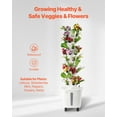 thumbnail image 5 of VEVOR Hydroponic Growing System, 50 Pods Vertical 10 Tiers Hydroponic Tower, Rolling Hydronic Garden with Water Pump & Wheels, Indoor Plants Germination Kit for Herbs Fruits & Vegetables, 5 of 9