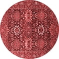 thumbnail image 1 of Ahgly Company Indoor Round Oriental Red Industrial Area Rugs, 5' Round, 1 of 4