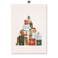 thumbnail image 1 of Carteles de Feliz Navidad, muñeco de nieve, Papá Noel, pino, árbol, bosque, pájaro, coche, regalo, arte de pared, impresiones en lienzo, imágenes, vacaciones, decoración del hogar, 1 of 4