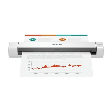 Brother DS-640 Compact Color & Monochrome Mobile Document Scanner,  11.9" W x 2.2" D x 1.4" H