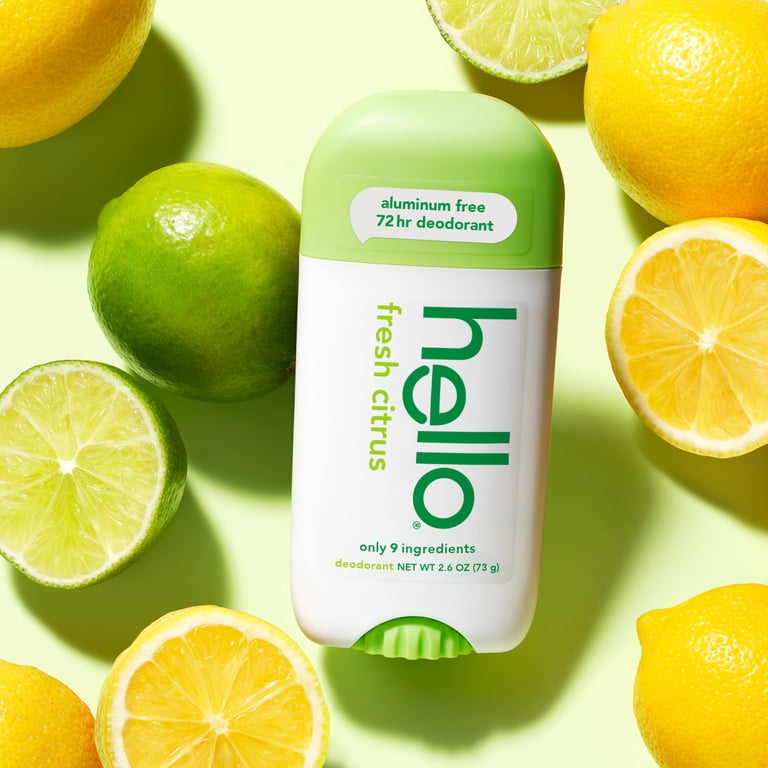 Hello Fresh Citrus Aluminum-Free Deodorant, 72-Hour photo 6