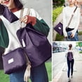 thumbnail image 2 of 3 unids/set de mochila sólida para mujer, bolso de hombro, monedero, bolsas de nailon para niñas (púrpura) Likrtyny Para estrenar, 2 of 6