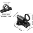 thumbnail image 2 of Spring Door Lock Self-Closing Latch, Security Automatic Sash Gate Lock, 2 of 9