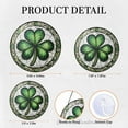 thumbnail image 2 of Shamrock Stained Glass Suncatcher, Shamrock Window Hanging, Father's Day Decoration, Irish Shamrock Gift, Gift for Dad Father's Day 1873216883, 2 of 4