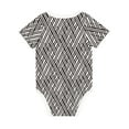 thumbnail image 6 of Rocae Black White Stripes for Baby Cotton Short-Sleeve Bodysuits for Unisex Onesies Bodysuit-2 Years, 6 of 7