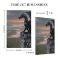 thumbnail image 3 of Daiia Black Dragon Cliff Dawn Pattern Decorator Wall Plate Child Safe Outlet Cover, Switch and Outlet Covers,Size 1-Gang 5.0" x3.0" , Polycarbonate Thermoplastic-Style V, 3 of 6