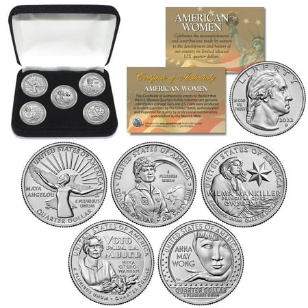 UPC: 0749002344421 | 2022 American Women Quarters 5-Coin Full Genuine U.S. Set with BOX (D-Mint)