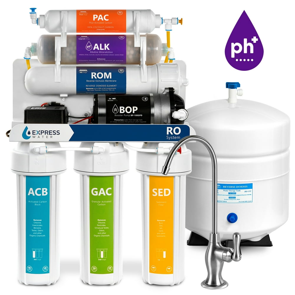 Express Water 10Stage Reverse Osmosis Alkaline Remineralization Filter
